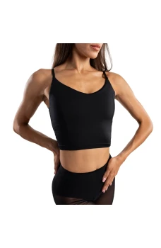 Capezio Dance Cami top, női tréning latino top pántokkal
