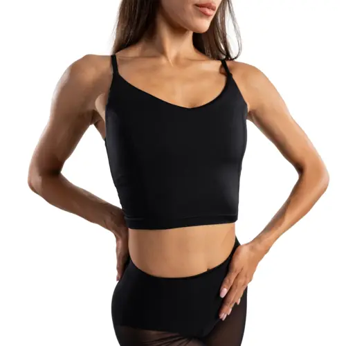 Capezio Dance Cami top EL110W, női latino top pántokkal