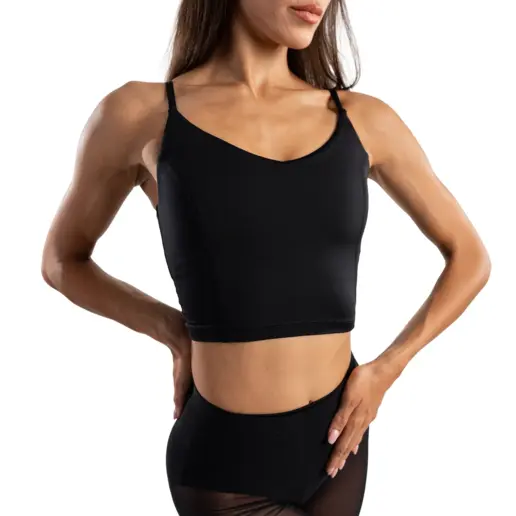 Capezio Dance Cami top, női tréning latino top pántokkal