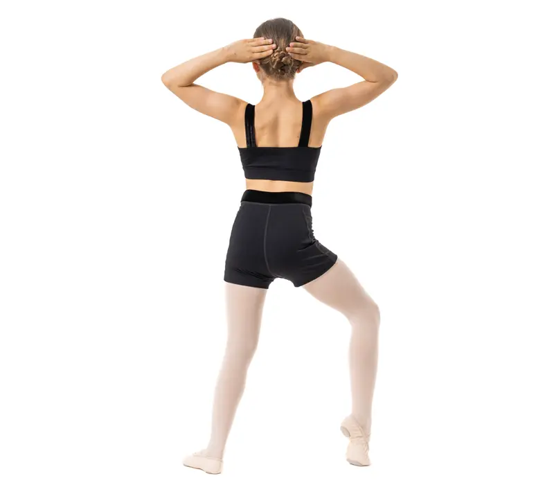 Capezio Catherine Top, lányos crop top - Fekete