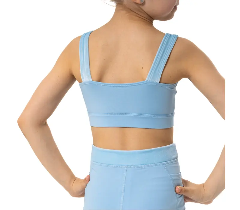 Capezio Catherine Top, lányos crop top - Világoskék Capezio