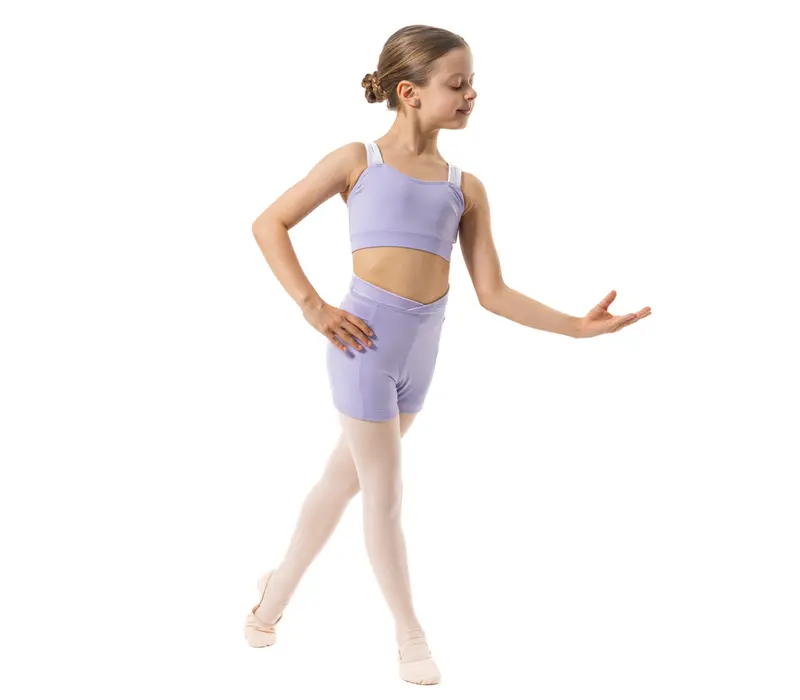 Capezio Catherine Top, lányos crop top - Levendulalila