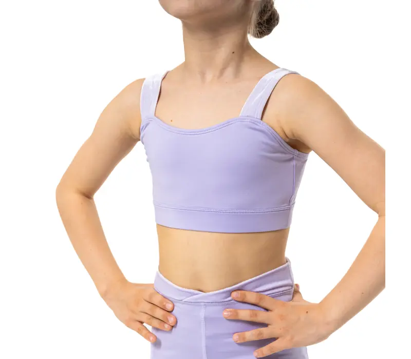Capezio Catherine Top, lányos crop top - Levendulalila