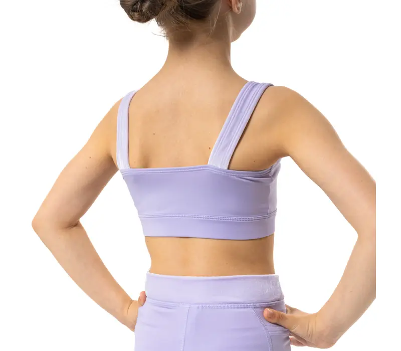 Capezio Catherine Top, lányos crop top - Levendulalila