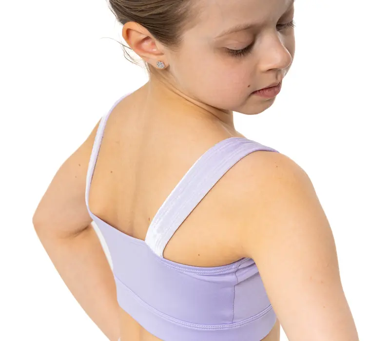 Capezio Catherine Top, lányos crop top - Levendulalila