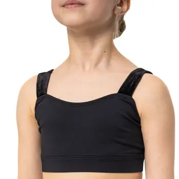 Capezio Catherine Top, lányos crop top - Fekete