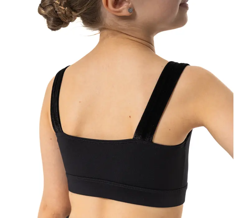 Capezio Catherine Top, lányos crop top - Fekete