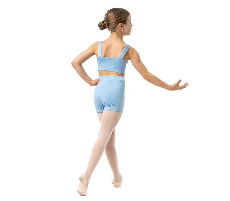 Capezio Catherine Top, lányos crop top - Világoskék Capezio