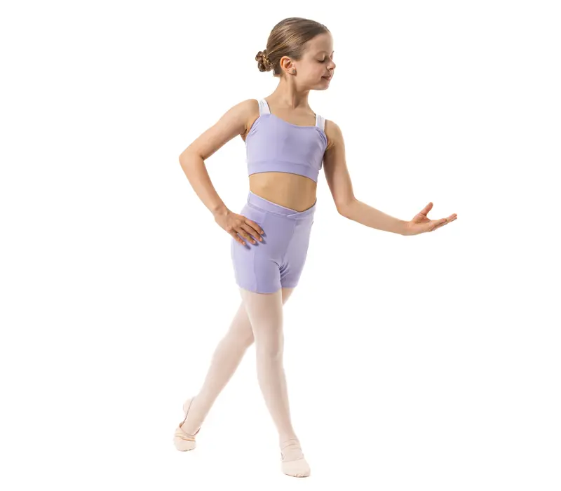 Capezio Charlotte short, rövidnadrág lányoknak - Levendulalila