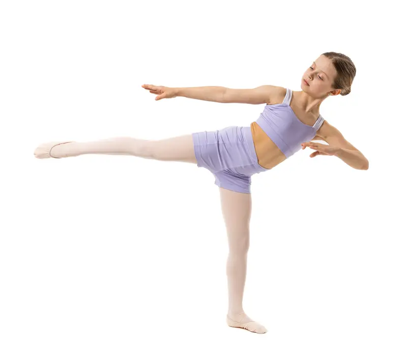Capezio Charlotte short, rövidnadrág lányoknak - Levendulalila