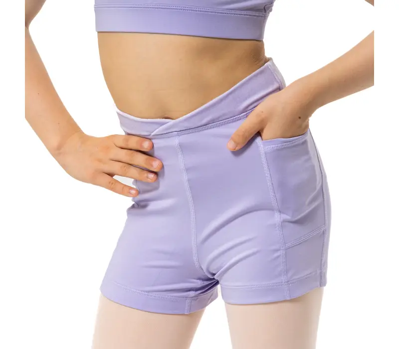 Capezio Charlotte short, rövidnadrág lányoknak - Levendulalila