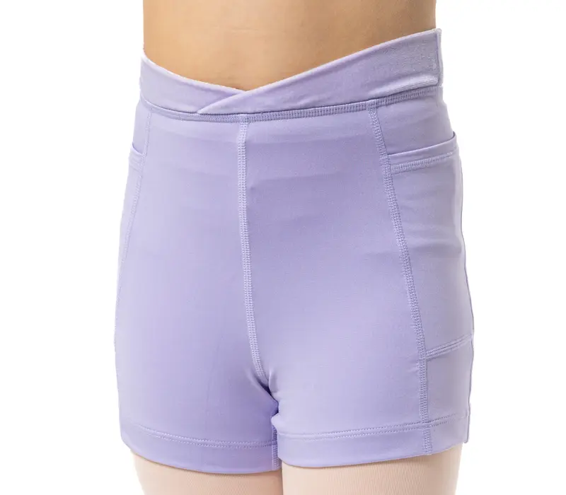 Capezio Charlotte short, rövidnadrág lányoknak - Levendulalila