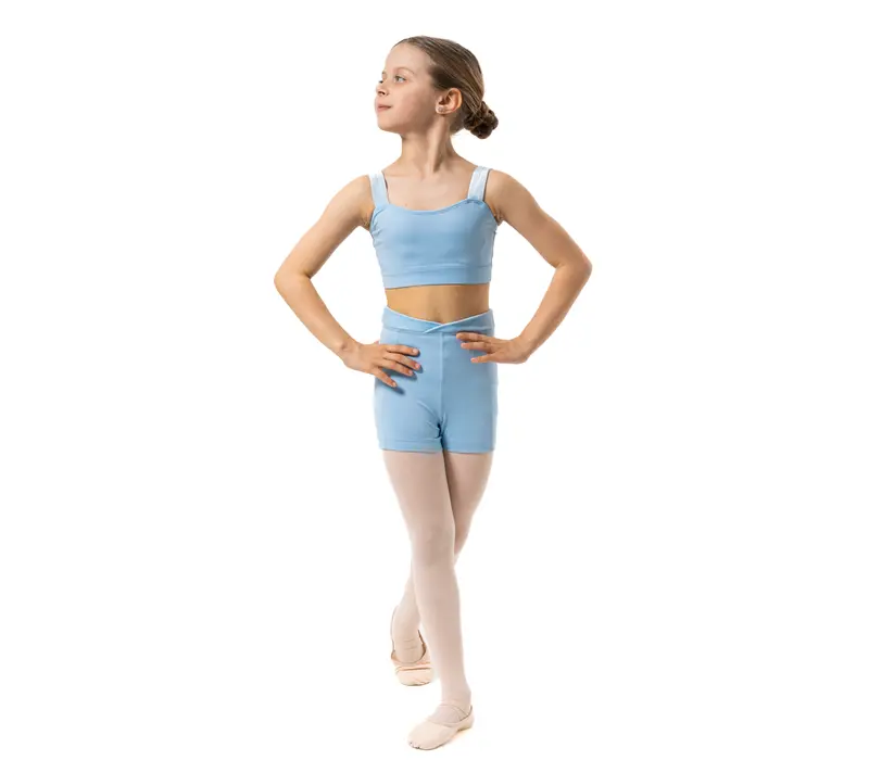Capezio Charlotte short, rövidnadrág lányoknak - Világoskék Capezio
