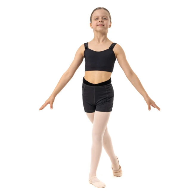 Capezio Charlotte short, rövidnadrág lányoknak - Fekete