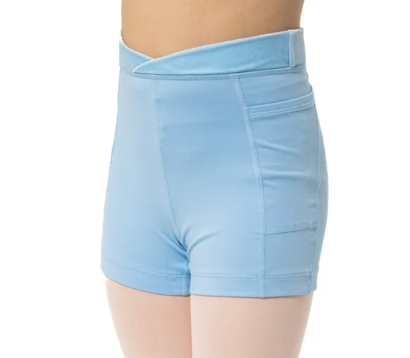 Capezio Charlotte short, rövidnadrág lányoknak - Világoskék Capezio