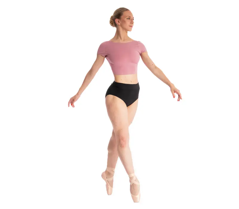 Capezio Clover Crop Top, női felső - Fekete