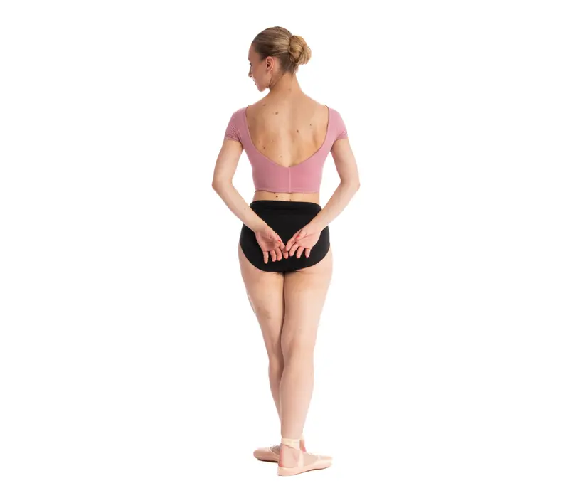 Capezio Clover Crop Top, női felső - Fekete