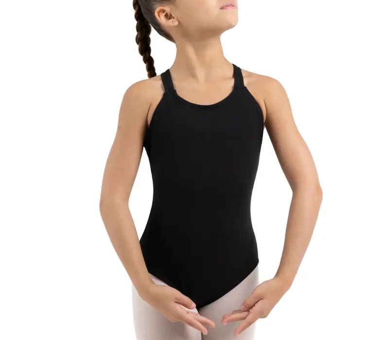 Capezio Double strap camisole leotard, gyerek balett dressz - Fekete