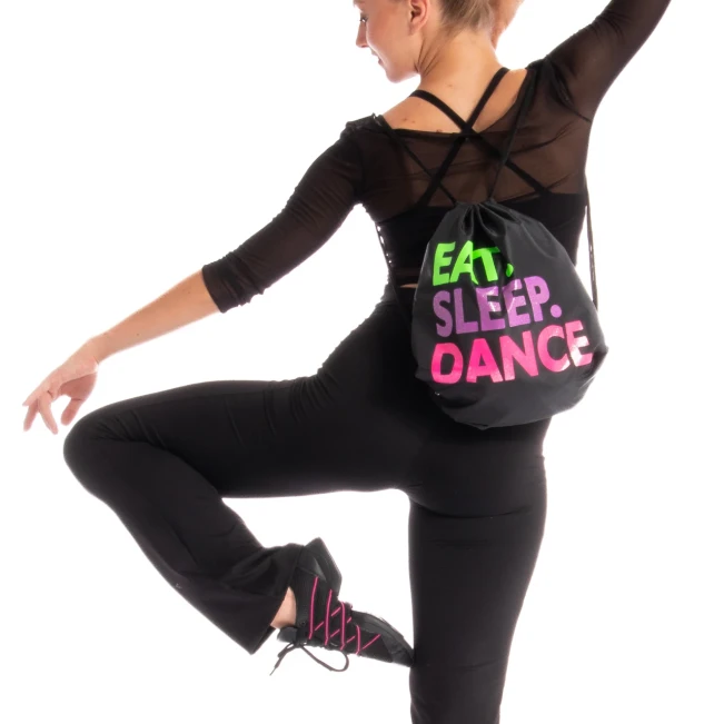Capezio Eat Sleep Dance, zsinóros hátizsák Capezio Eat Sleep Dance, zsinóros hátizsák