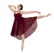 Capezio Empire ruha, női balett ruha - Bordó