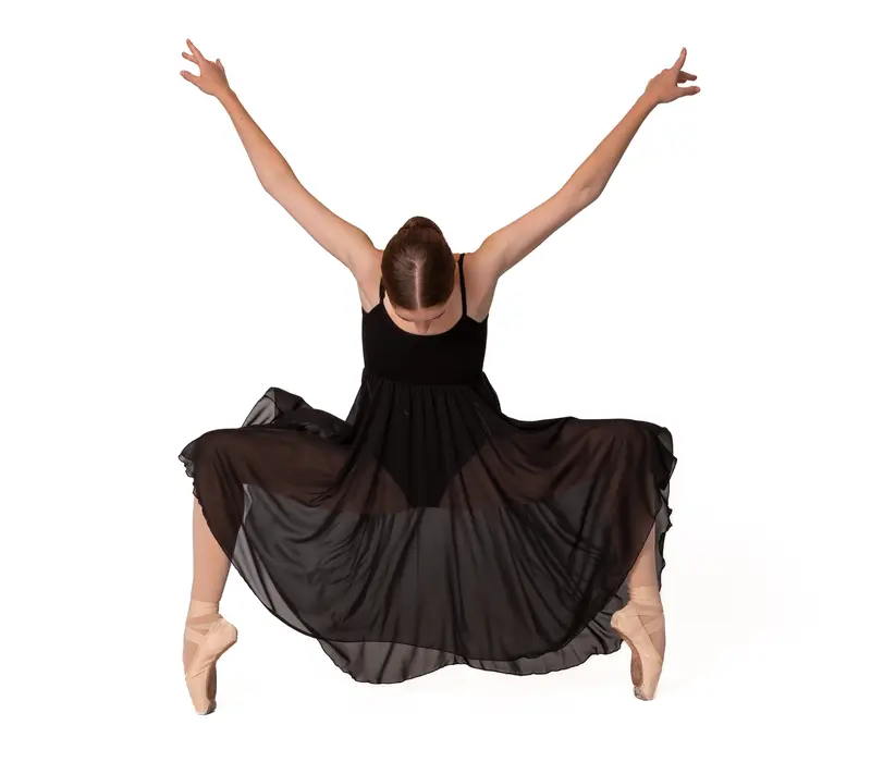 Capezio Empire ruha, női balett ruha - Fekete