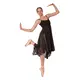 Capezio Empire ruha, női balett ruha - Fekete