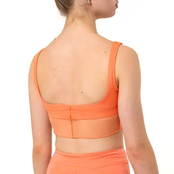 Capezio Goddes Sculpt Bra, felső vastag pántokkal - Sárgabarack Apricot Capezio