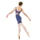 Capezio Goddes Sculpt Bra, felső vastag pántokkal - Kék - storm blue