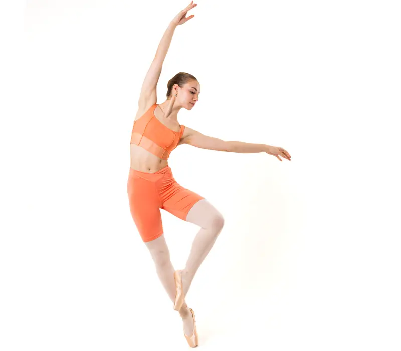 Capezio Goddes Sculpt Bra, felső vastag pántokkal - Sárgabarack Apricot Capezio