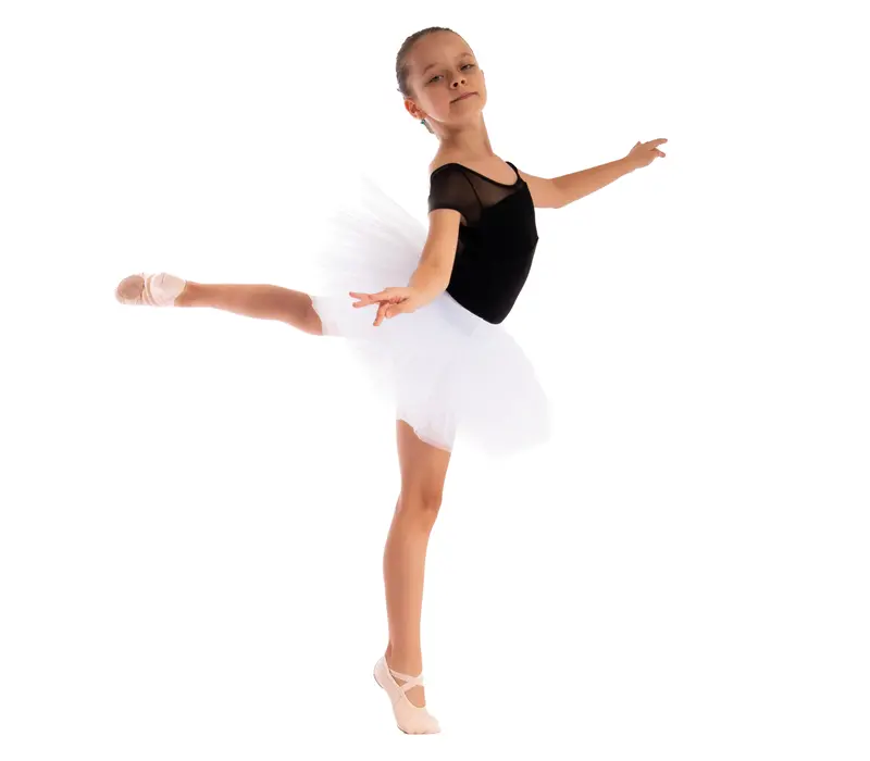 Capezio Galaxy, rövid ujjú gyerek dressz - Fekete