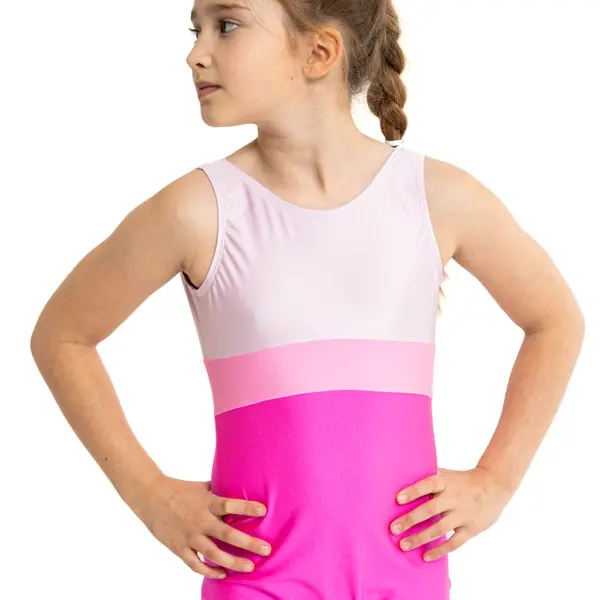 Capezio Galaxy Biketard, lányos rövid ujjú egyrészes