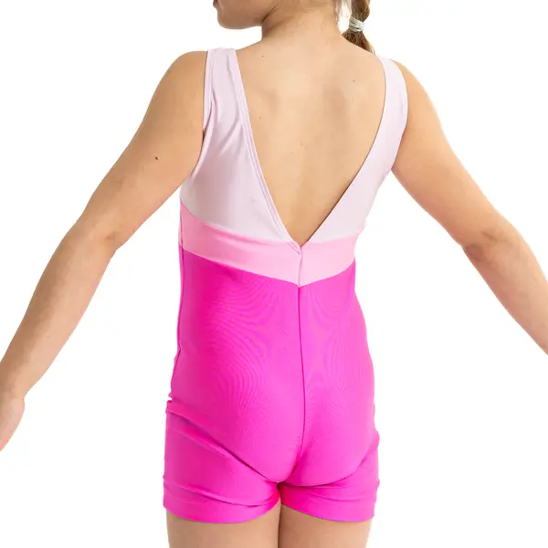 Capezio Galaxy Biketard, lányos rövid ujjú egyrészes