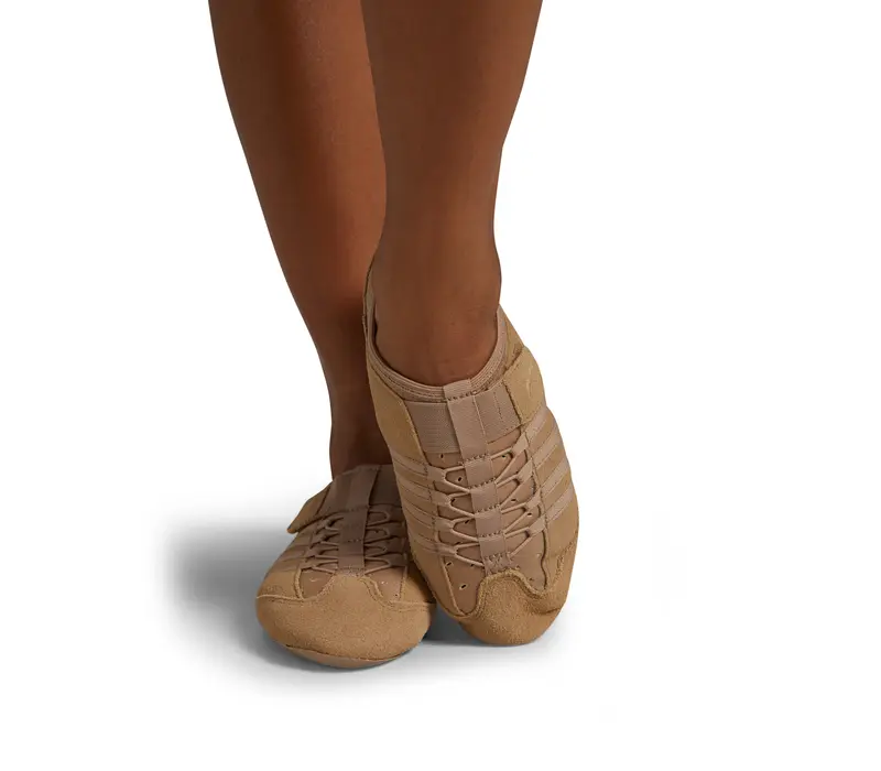 Capezio Jag PP15A, gyerek jazz cipő - Karamellbarna Capezio