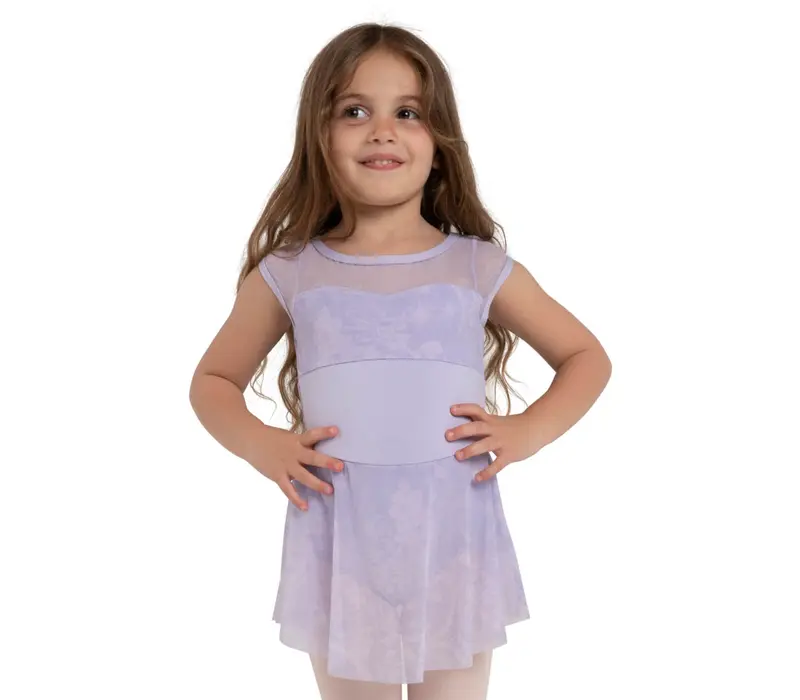Capezio Opal, lány baletdressz szoknyával - Levendulalila