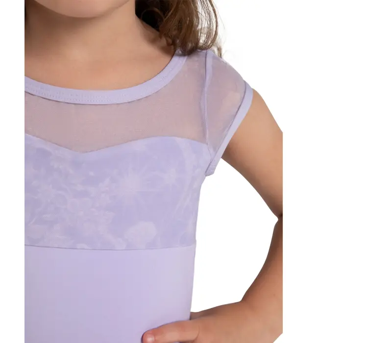 Capezio Opal, lány baletdressz szoknyával - Levendulalila