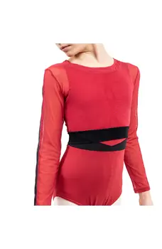 Capezio C'est La Vie Joyeux mesh cover up lányos top