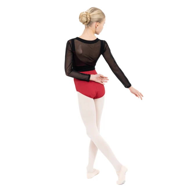 Capezio C'est La Vie Joyeux mesh cover up lányos top Capezio C'est La Vie Joyeux mesh cover up lányos top - Fekete