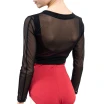 Capezio C'est La Vie Joyeux mesh cover up lányos top - Fekete Capezio C'est La Vie Joyeux mesh cover up lányos top - Fekete