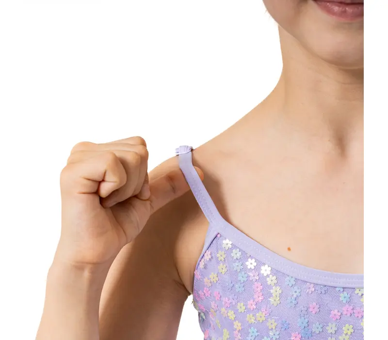 Capezio Lake leotard, dressz vékony pánttal - Levendulalila