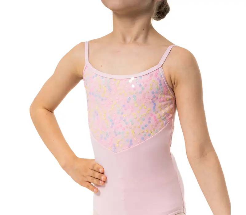 Capezio Lake leotard, dressz vékony pánttal - Rózsaszín Capezio