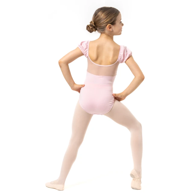 Capezio Lotus leotard, rövid ujjú dressz lányoknak Capezio Lotus leotard, rövid ujjú dressz lányoknak - Rózsaszín Capezio