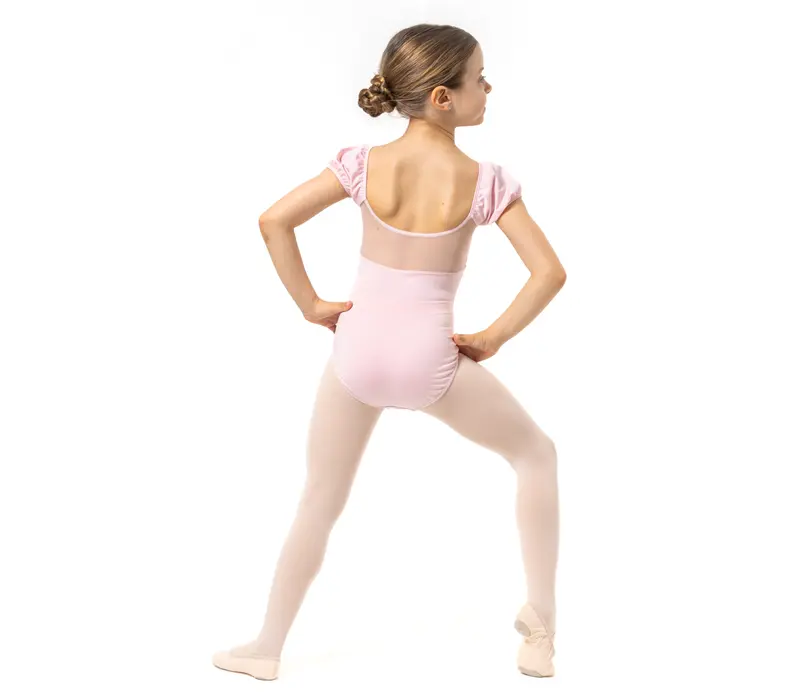 Capezio Lotus leotard, rövid ujjú dressz lányoknak - Rózsaszín Capezio