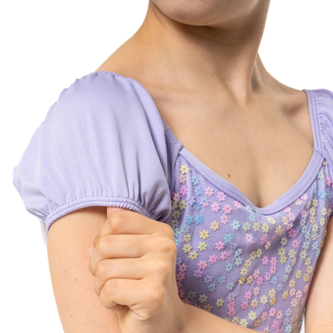 Capezio Lotus leotard, rövid ujjú dressz lányoknak - Levendulalila Capezio Lotus leotard, rövid ujjú dressz lányoknak - Levendulalila