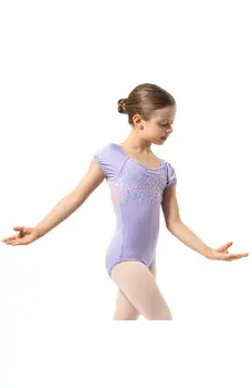 Capezio Lotus leotard, rövid ujjú dressz lányoknak