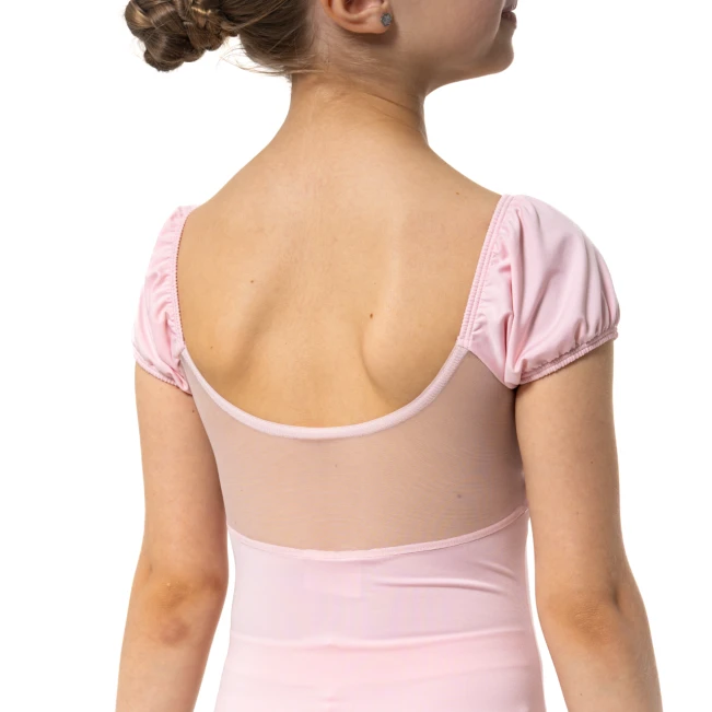Capezio Lotus leotard, rövid ujjú dressz lányoknak Capezio Lotus leotard, rövid ujjú dressz lányoknak - Rózsaszín Capezio