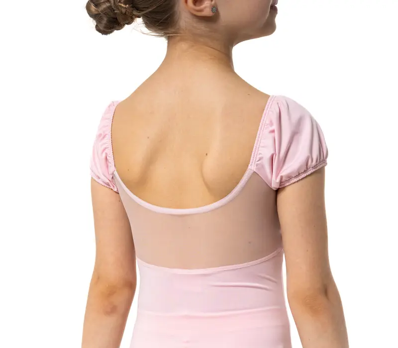 Capezio Lotus leotard, rövid ujjú dressz lányoknak - Rózsaszín Capezio