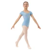 Capezio Lotus leotard, rövid ujjú dressz lányoknak - Világoskék Capezio