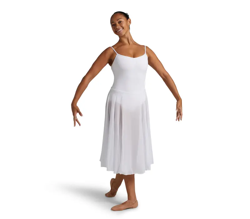 Capezio Mid Calf Full Circle skirt, női körszoknya - Fehér