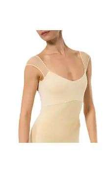 Capezio Moonsruck Cap Sleeve Leotard, női rövid hálós ujjú dressz