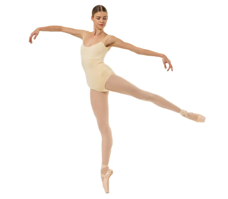 Capezio Moonsruck Cap Sleeve Leotard, női rövid hálós ujjú dressz Capezio Moonsruck Cap Sleeve Leotard, női rövid hálós ujjú dressz - Világossárga - Butter Capezio